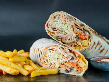 Meniu Kebab vegan cu ciuperci